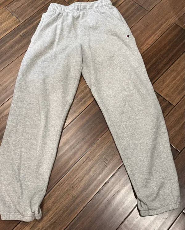 Champion Light Gray Fleece Jogger Sweatpants - Image 7