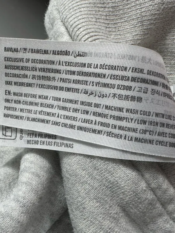 Abercrombie & Fitch‎ Soft A&F Max Essentials Hoodie Rooting For You Gray L/XL - Image 10