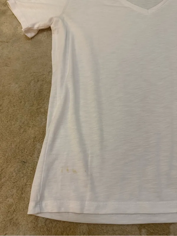 Theory White V-Neck Short Sleeve Tee Size Medium Modal Cotton Blend - Image 7