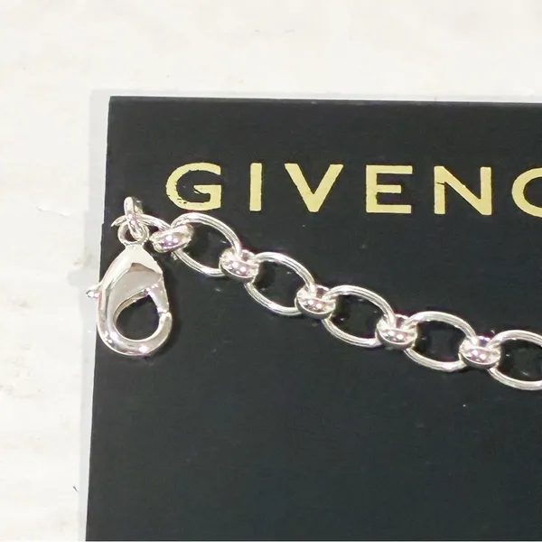 Givenchy Silver Tone Extender‎ Chain Necklace Jewelry NEW - Image 2