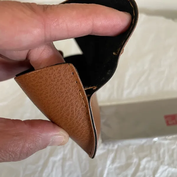 Ray-Ban Brown Leather Sunglasses Case - Image 8