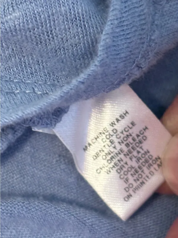 Ann Taylor Short Sleeve Scoop Neck Tee - Dusty Blue - Image 4