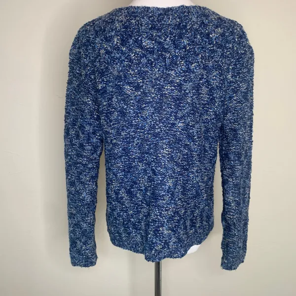 Vintage Blue Cottagecore Cardigan Sweater Sz Medium - Image 2