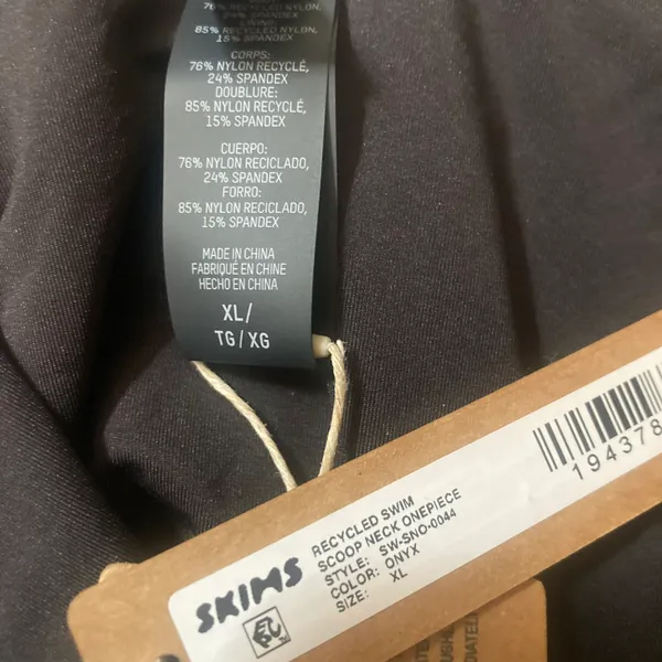 SKIMS Scoop Neck One Piece Swimsuit NWT XL - Image 8