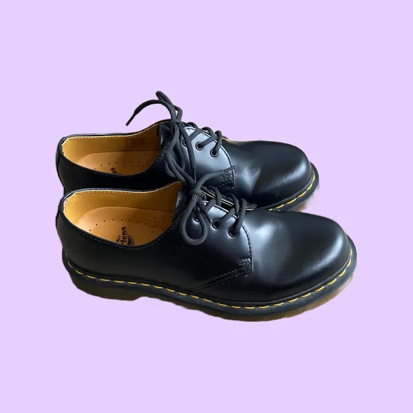 Deadstock Dr. Martens 11837 Chunky Grunge Black Leather Oxford Shoes 🔥 - Image 3