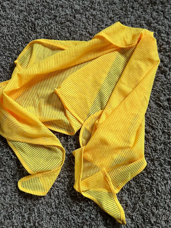 Yellow mesh wrap sarong #beach - Image 2