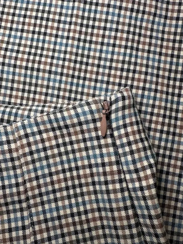Loft Curvy Gingham Plaid Tailored Pants Size 8 - Image 4