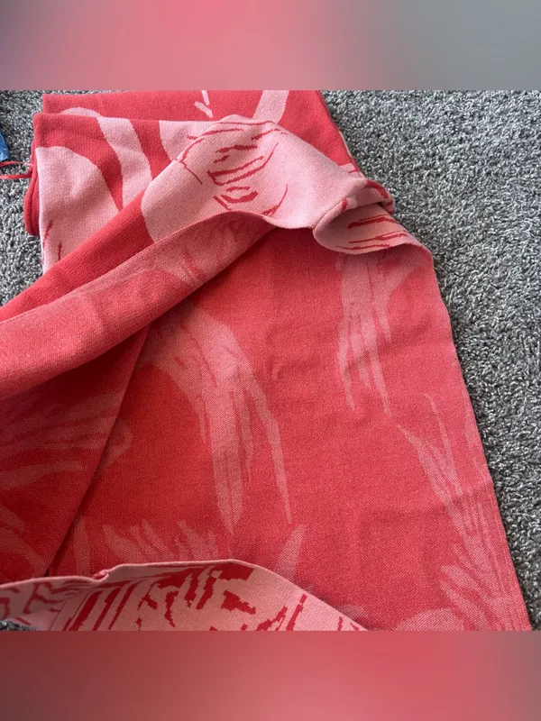 Anthropologie Pink Knit Flamingo Maxi Dress - Image 4
