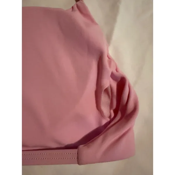 Light Pink Halter Bandeau Bikini Top‎ Adjustable Strap Solid Minimalist Swimwear - Image 6