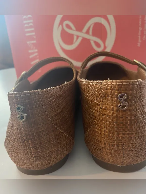 NWT Sam & Libby Women’s Fredi Tan Textured Mary Jane Flats with Buckle - Image 14
