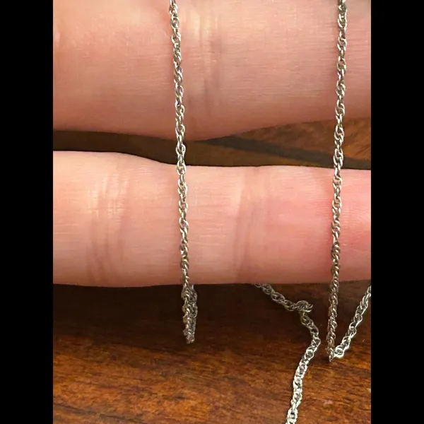 925 sterling silver necklace 1.04g g85 16 inch - Image 2