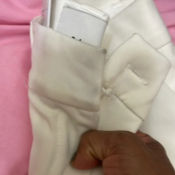 Reformation Alexa Wide Leg Cream Trousers size 2 - Image 6