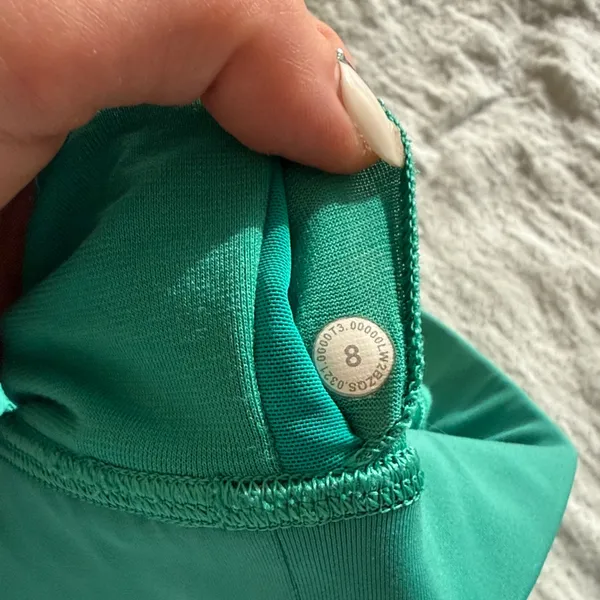 lululemon athletica tropics tone Teal Bike Shorts - Image 6