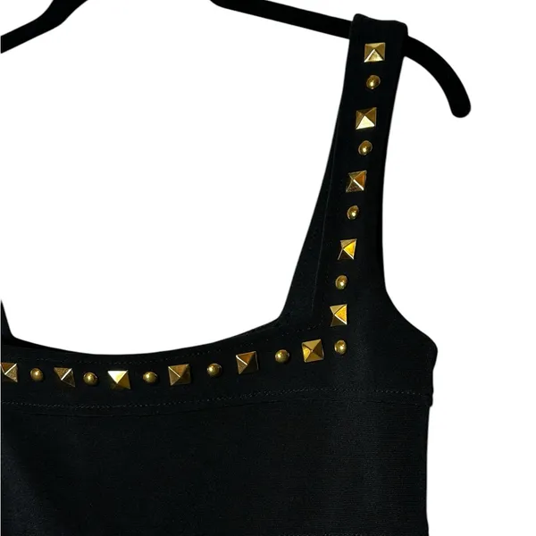 Vintage Cache Bodycon Dress Little Black Dress Cocktail Y2K Party Evening Date - Image 5