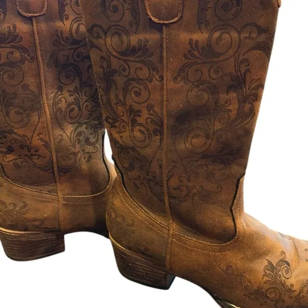 Roper Floral Embroidery Women's Boots - Size 6 - Image 5