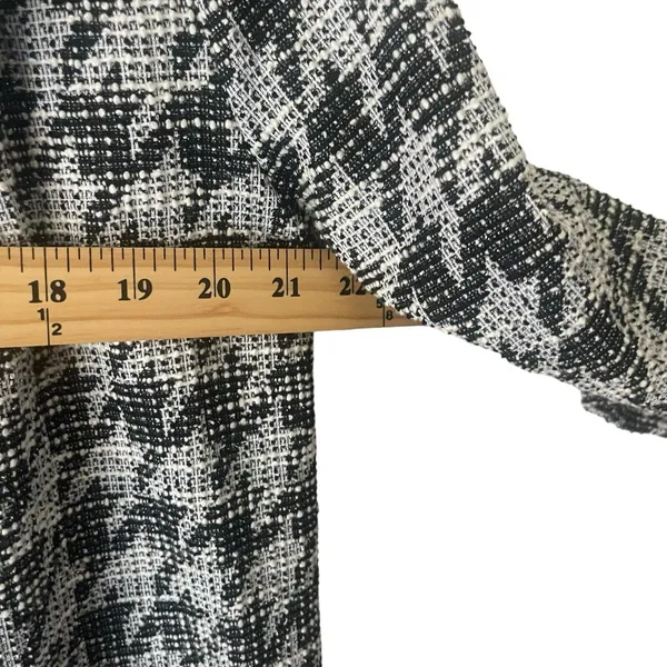Mellow‎ Day Houndstooth Long Career Cardigan Sweater Interview Outfit Women - Image 6