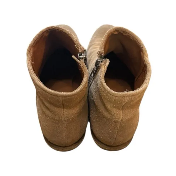Frye Womens Booties Size 6 Tan Leather Side Zip Boots - Image 8