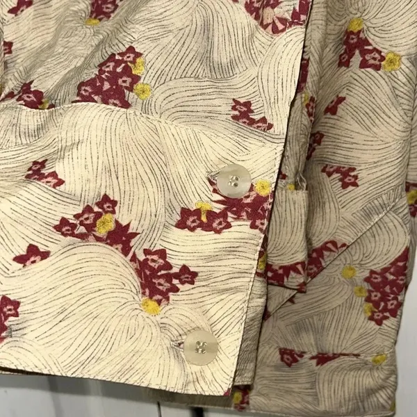 Zara Printed Cuffed Hem Mid-Rise Dress Pants(Size Small) - Image 7