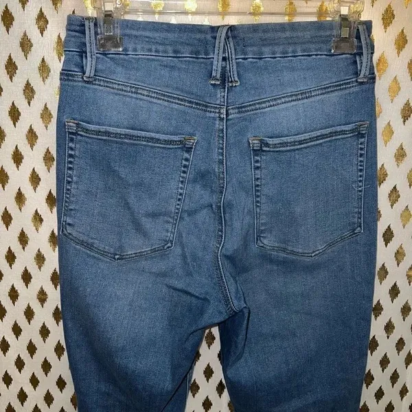 Good American jeans skinny stretchy light wash denim Khloe Kardashian size 10 - Image 4