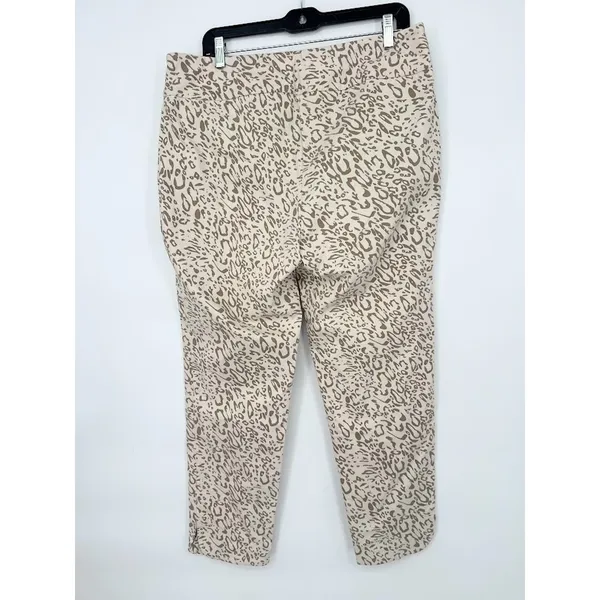 Soft Surroundings XL Womens Pull On Stretch Sarianne Pants‎ Animal Leopard Print - Image 4