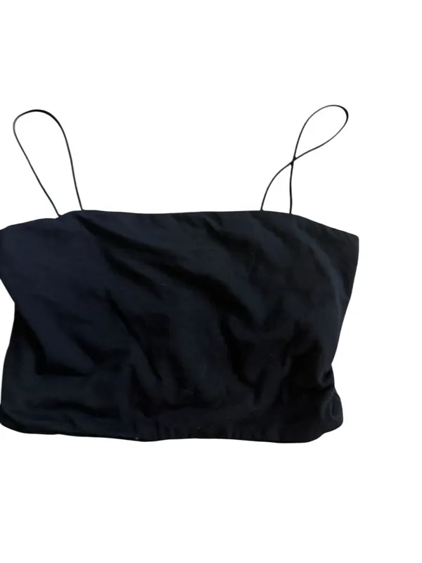 SHOWPO Black Crop Tank Top Size US 4 Womens - Image 3