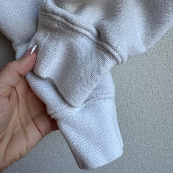 Aritzia Tna Cropped Light Grey Hoodie Sweatshirt Size Small Streetwear Athletic - Image 5
