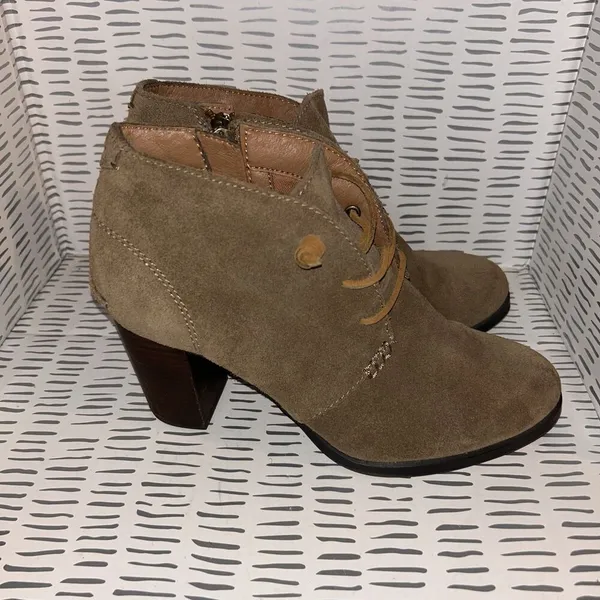 Sperry Women's Dasher‎ Gale Boot Size 9 Block Heel Bootie Lace Up Tan Suede - Image 4