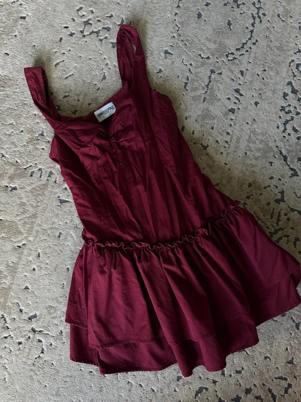 Princess Polly Burgundy Romper - Image 2