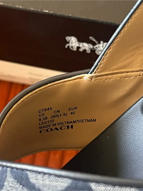 Coach Fraser Chambray 
Sandals - Image 7