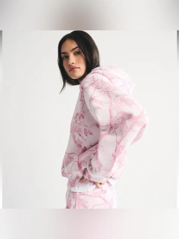 Abercrombie & Fitch Sunday Hoodie - Pink Camo - Image 5