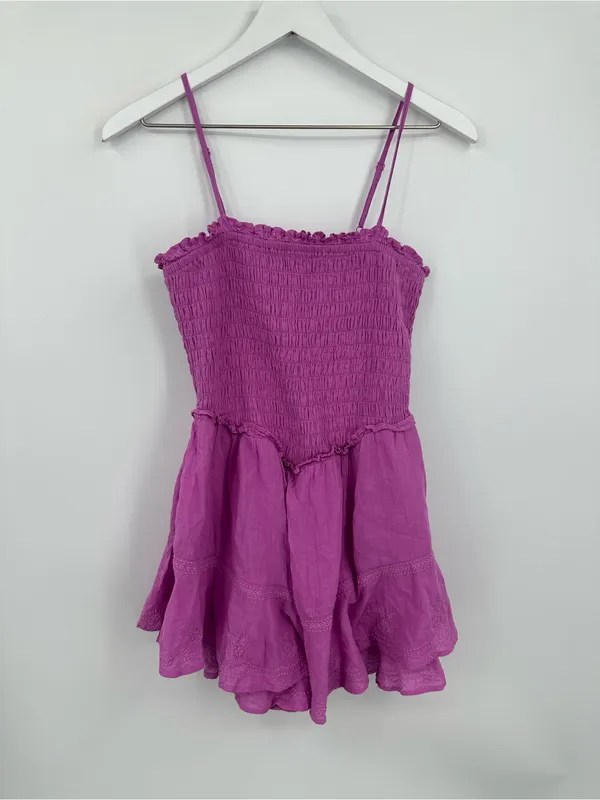 American Eagle Outfitters Pink Boho Romper Size Medium Whimsical Fairy - Image 6