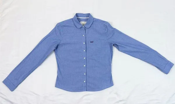 Vintage Y2K Abercrombie & Fitch Button Down Oxford Shirt - Blue Chambray - S - Image 2