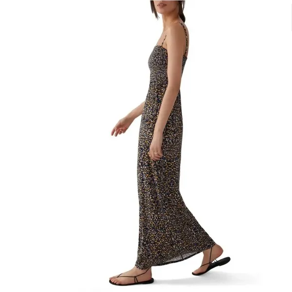 FAVORITE DAUGHTER The Apartment Smocked Floral Maxi Dress Sz‎ M - Image 2