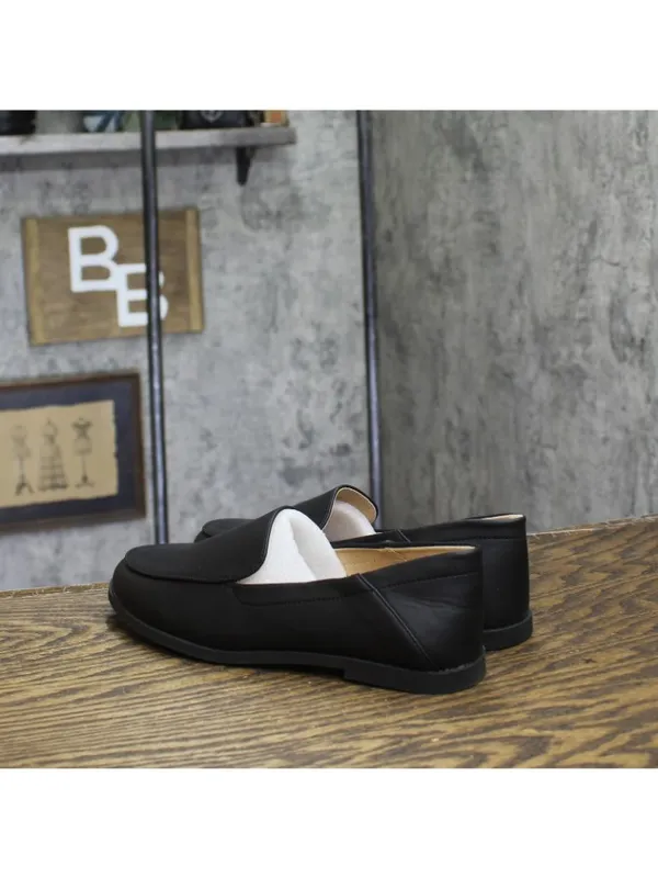 NWT Journee Collection Foam Slip On Almond Toe Loafer Dress Flats Black 6M - Image 6