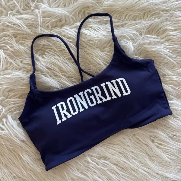 Iron Grind Athletics Eden Sports Bra Navy Blue Size Medium - Image 4
