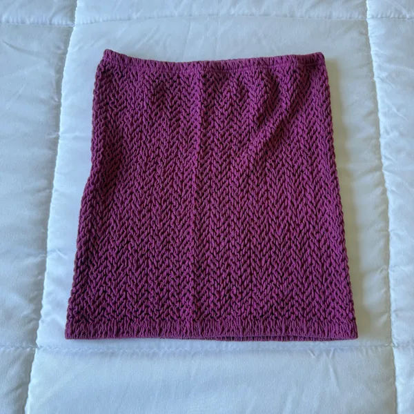 Hot Pink Chunky Knit Bandeau Top – Festival Party Clubwear Small 💖✨ - Image 7