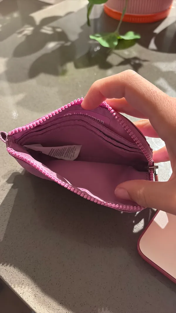 Lululemon Card Holder Wallet pink - Image 2