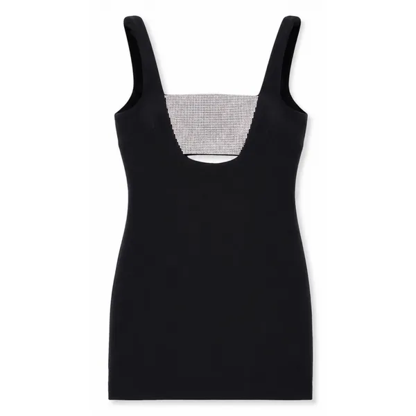 New!‎ SUPERDOWN Dawn Mini Dress Black Cutout Embellished Small - Image 3
