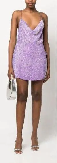 Retrofête Jill Sequin Minidress in Iridescent Size Large NWT - Image 2