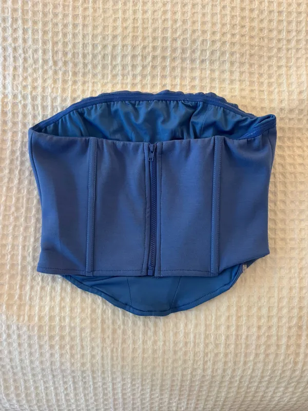 Royal Blue Princess Polly Corset Top - Image 3
