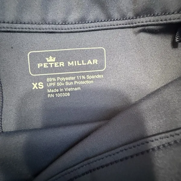 Peter Millar 18” Skort Sz XS Petal Hem Navy Blue Golf Tennis Skirt PullOn UPF50+ - Image 3