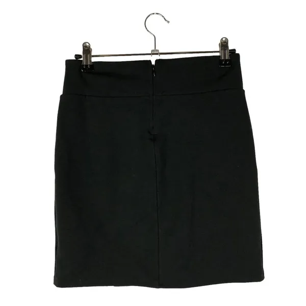 Urban‎ Outfitters UO Black Stretch Notch Hem Mini Skirt S - Image 4