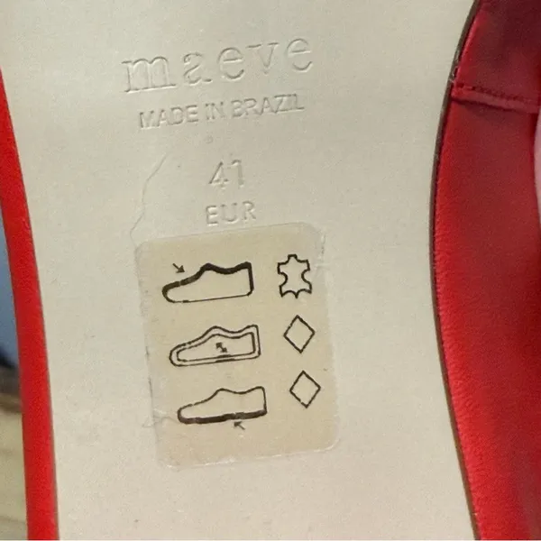 Maeve Red‎ Double Strap Mary Janes Size 10-10.5 A48 - Image 12