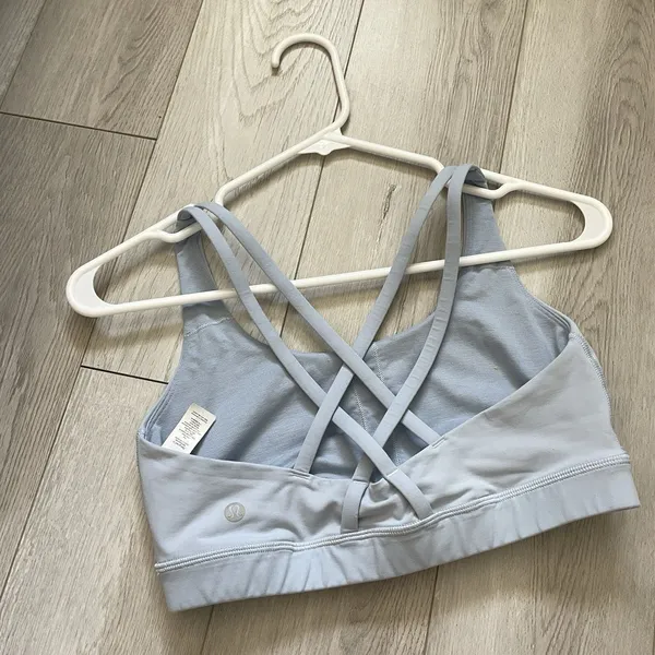 Lululemon Energy Bra racerback strappy womens Blue (size 8) activewear workout - Image 2