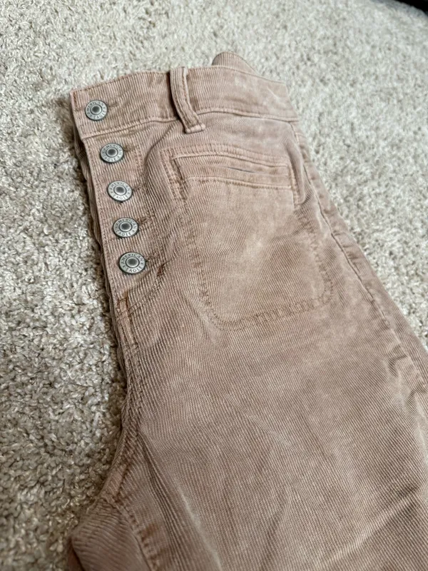 American Eagle high waist flare leg corduroy pants - Image 3