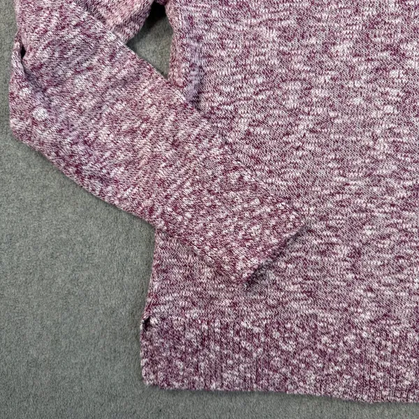 J.Crew Women's Small Crew Neck Pullover Sweater Purple White Heathered BQ689 - Image 2