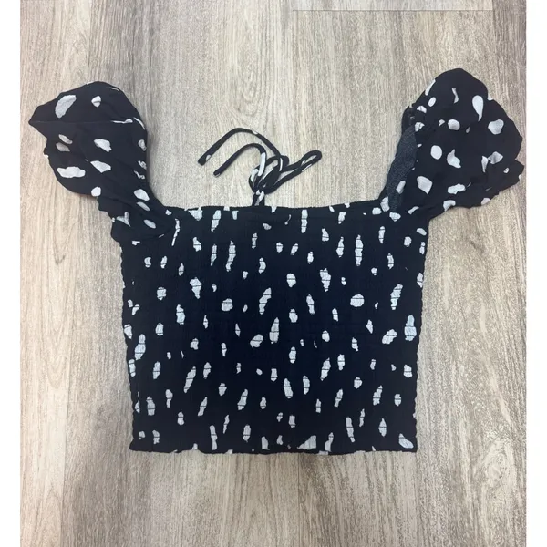 Wilfred Navy and‎ White Smocked Top Size Medium - Image 4