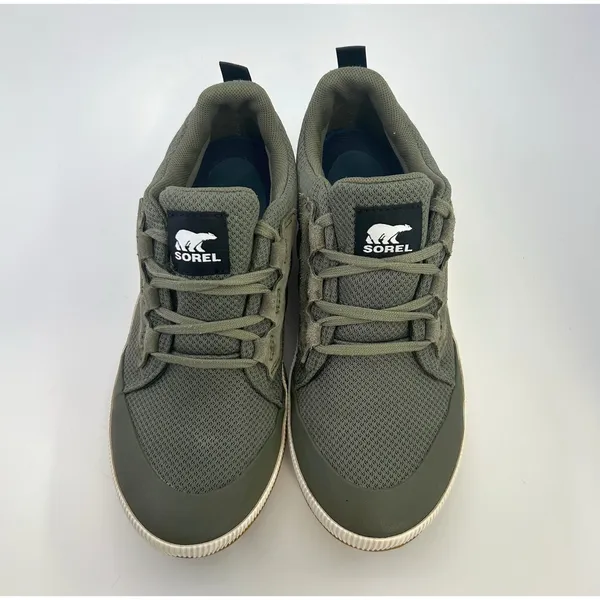 Sorel Out N About III Low Waterproof Sneakers Women 9.5 Stone Green NL4860-397‎ - Image 5