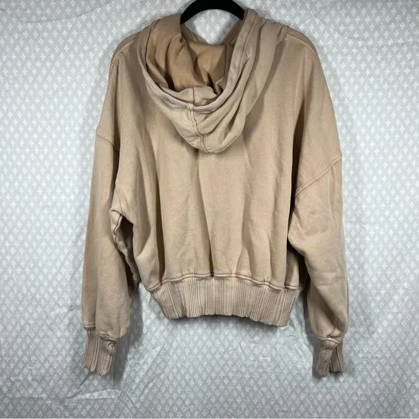 Aerie Tan‎ Bow Embroidered Crop Hoodie - Image 7