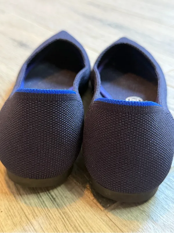Rothy's The Point Maritime Navy Slip On Flats Ballet Shoes Women's USA Size 7.5 - Image 3